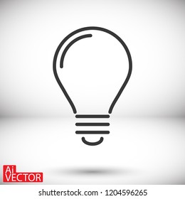 lightbulb icon 10 EPS