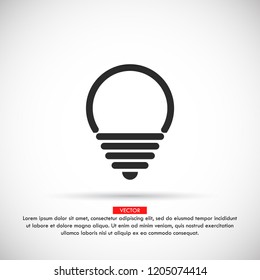lightbulb icon 10 EPS