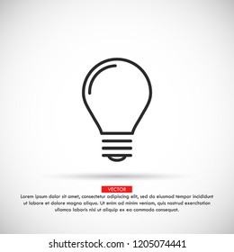 lightbulb icon 10 EPS