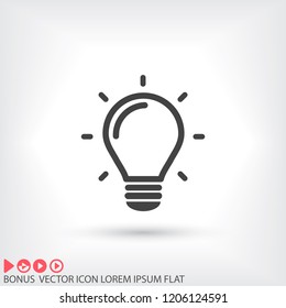 lightbulb icon 10 EPS