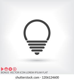 lightbulb icon 10 EPS
