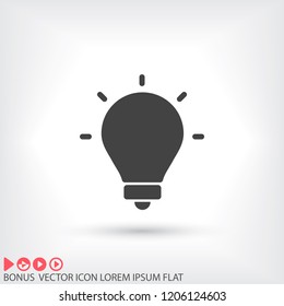 lightbulb icon 10 EPS