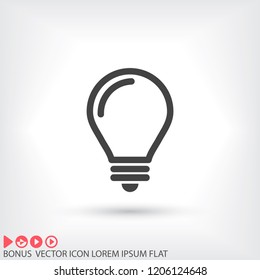 lightbulb icon 10 EPS