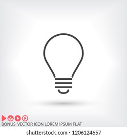lightbulb icon 10 EPS