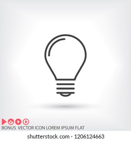 lightbulb icon 10 EPS