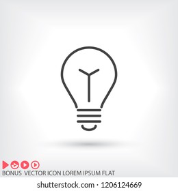 lightbulb icon 10 EPS