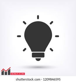 lightbulb icon 10 EPS