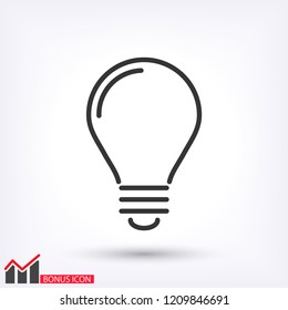 lightbulb icon 10 EPS