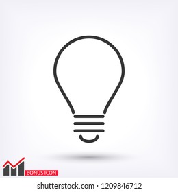 lightbulb icon 10 EPS