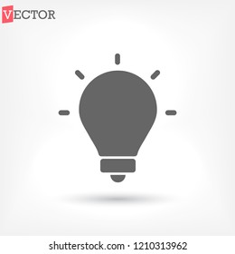 lightbulb icon 10 EPS