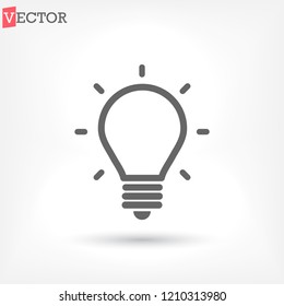 lightbulb icon 10 EPS