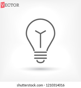 lightbulb icon 10 EPS