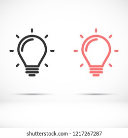 lightbulb icon 10 EPS