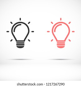 lightbulb icon 10 EPS