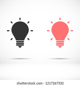 lightbulb icon 10 EPS