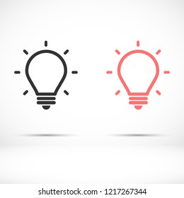 lightbulb icon 10 EPS