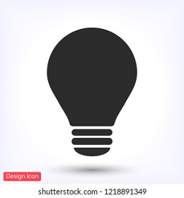 lightbulb icon 10 EPS