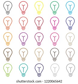 lightbulb icon 10 EPS
