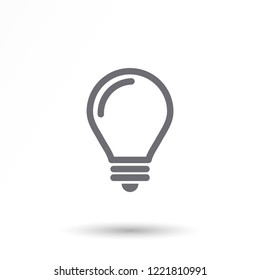 lightbulb icon 10 EPS