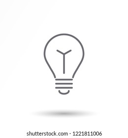 lightbulb icon 10 EPS