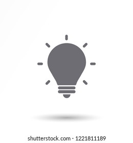 lightbulb icon 10 EPS