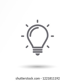 lightbulb icon 10 EPS