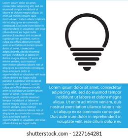 lightbulb icon 10 EPS
