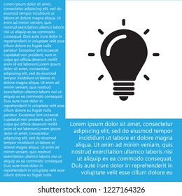 lightbulb icon 10 EPS