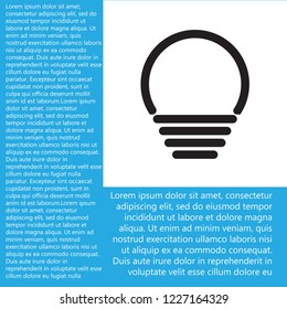 lightbulb icon 10 EPS
