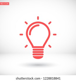 lightbulb icon 10 EPS