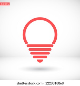 lightbulb icon 10 EPS