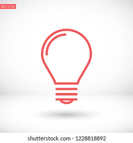 lightbulb icon 10 EPS