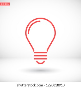 lightbulb icon 10 EPS