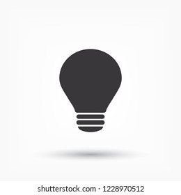 lightbulb icon 10 EPS