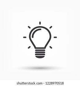 lightbulb icon 10 EPS