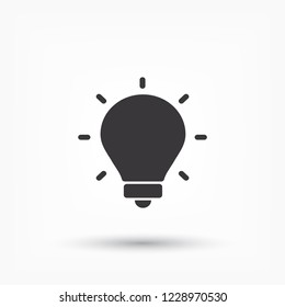 lightbulb icon 10 EPS