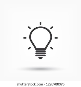 lightbulb icon 10 EPS