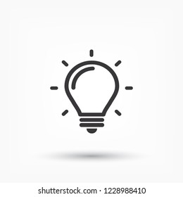 lightbulb icon 10 EPS