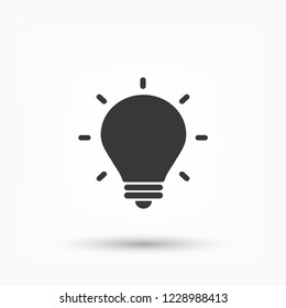 lightbulb icon 10 EPS