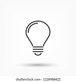 lightbulb icon 10 EPS