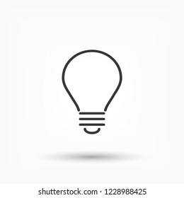 lightbulb icon 10 EPS