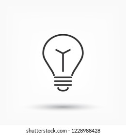 lightbulb icon 10 EPS