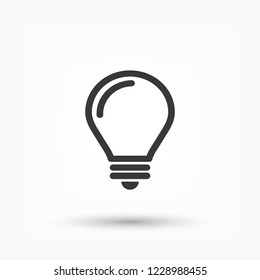 lightbulb icon 10 EPS
