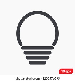 lightbulb icon 10 EPS