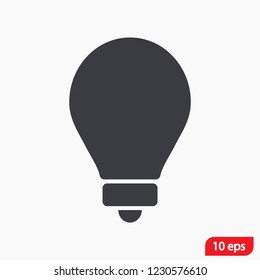 lightbulb icon 10 EPS