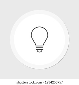 lightbulb icon 10 EPS