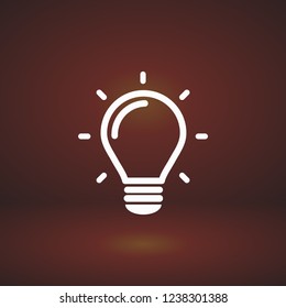 lightbulb icon 10 EPS