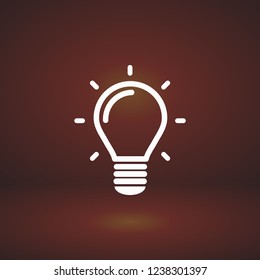 lightbulb icon 10 EPS