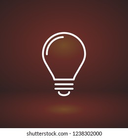 lightbulb icon 10 EPS