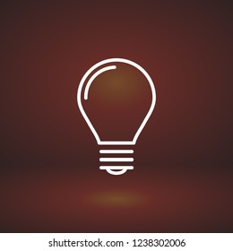 lightbulb icon 10 EPS